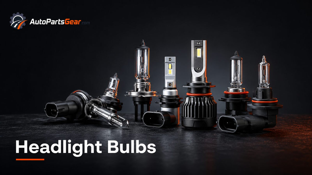Automotive halogen and LED-style replacement headlight bulbs