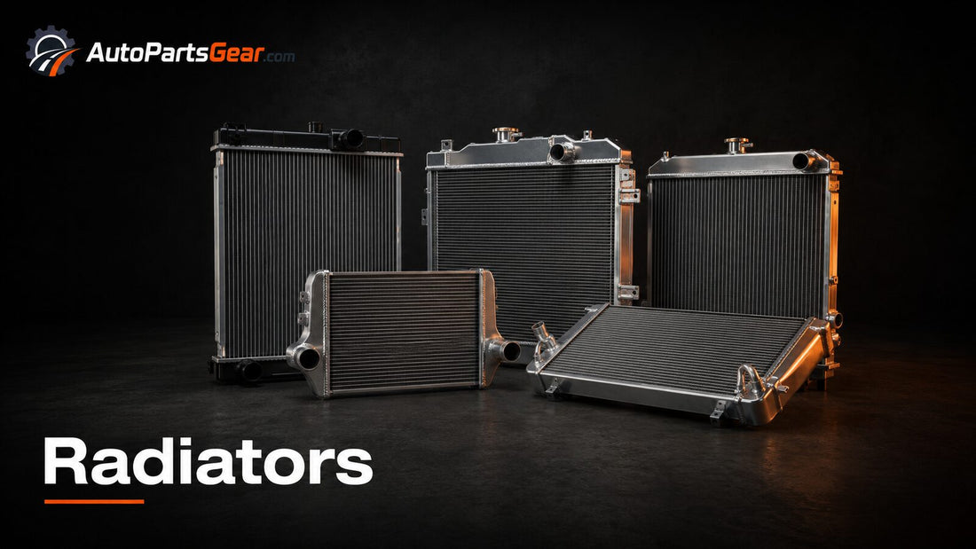 Automotive aluminum radiators in multiple core and tank configurations