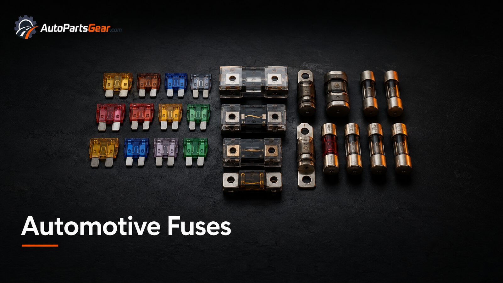 Automotive blade, cartridge and high-current fuses