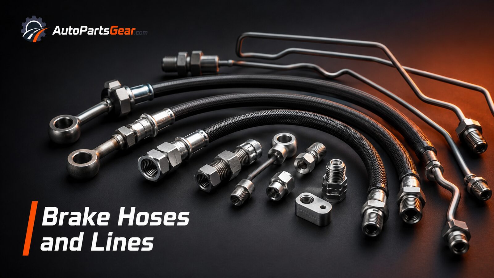 Automotive brake hoses, hard lines, fittings and connectors