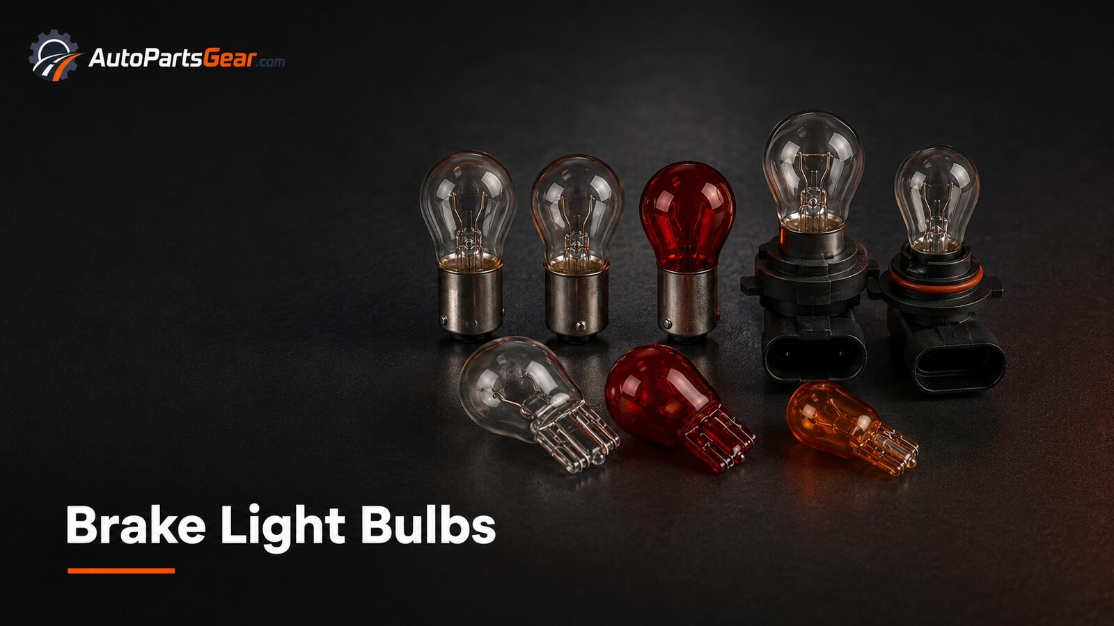 Automotive brake and stop light bulbs in common base styles