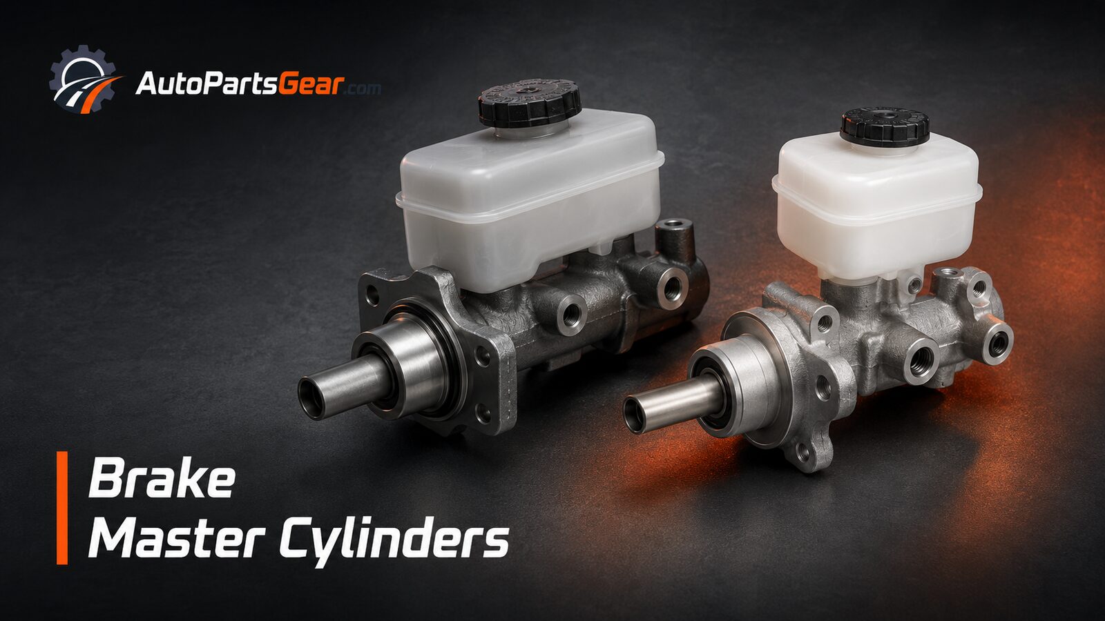 Automotive brake master cylinders with fluid reservoirs