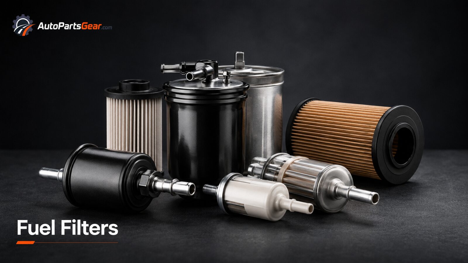 Inline, canister and cartridge automotive fuel filters