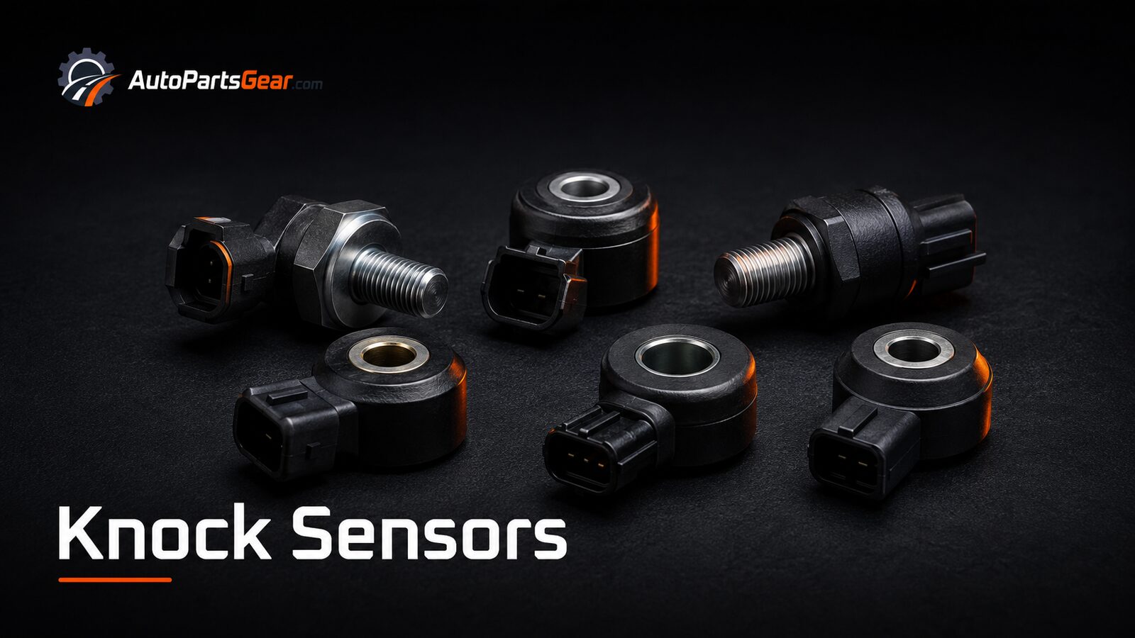 Automotive engine knock sensors in threaded and ring styles