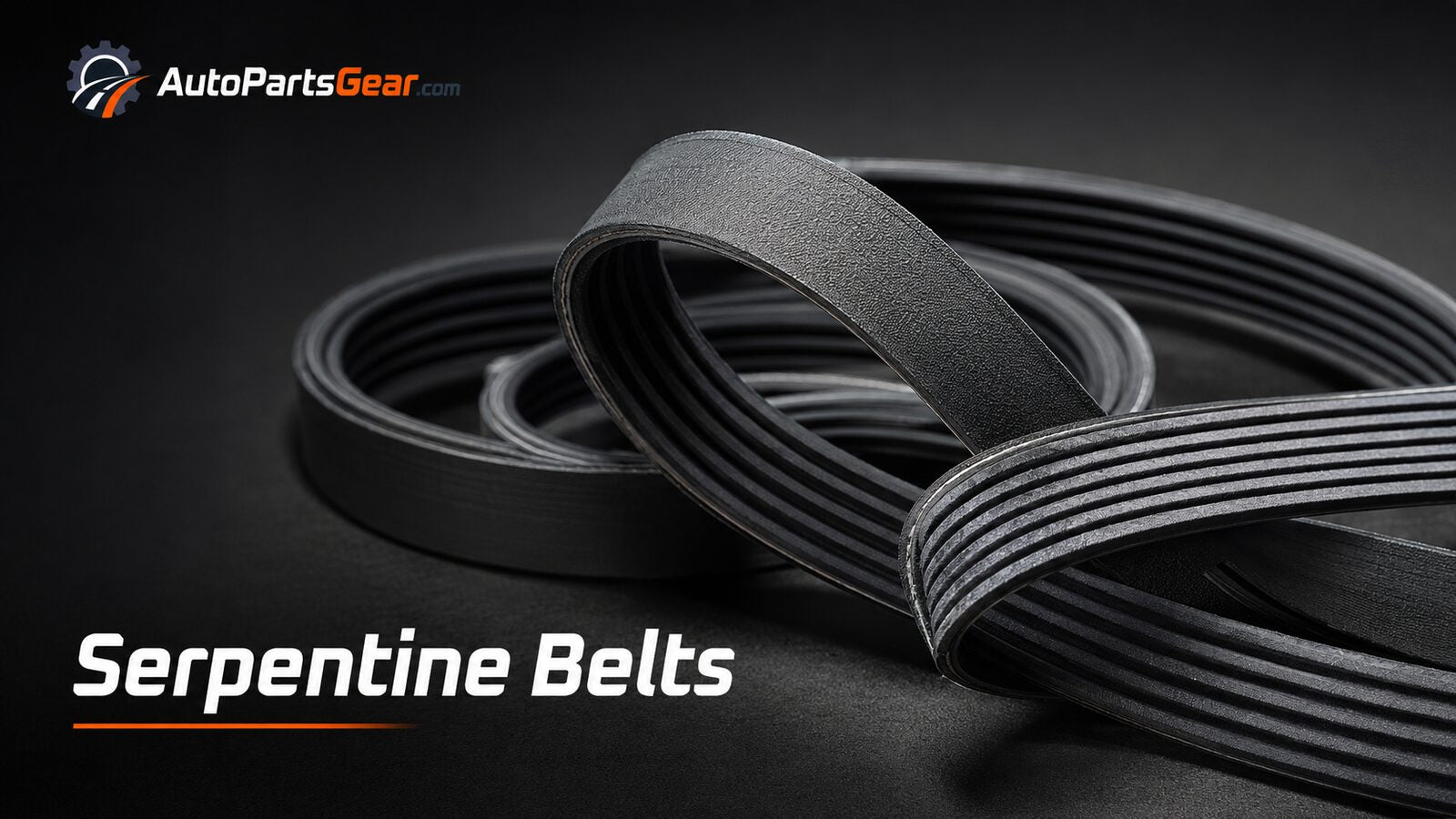 Automotive multi-rib serpentine belts showing belt profiles