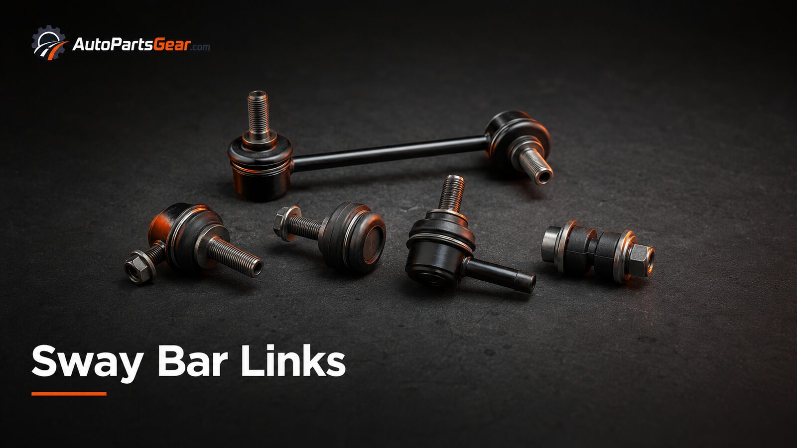Automotive stabilizer sway bar end links with bushings