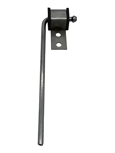 HAOXAOON 4 Pack Universal Exhaust Hanger Rod Weld On Heavy Duty Exhaust Bracket Hanger - 3/8" Rod 10" Long