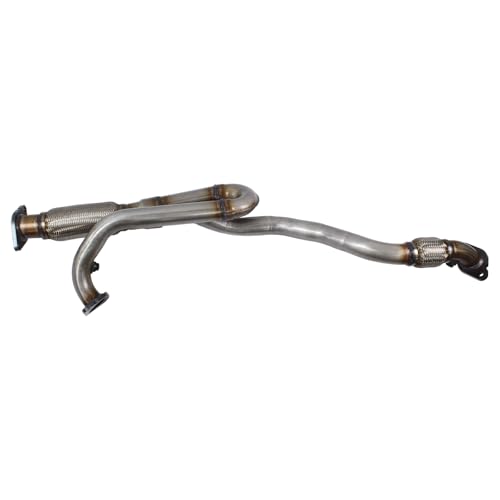 DriveFix Exhaust Y Pipe Front Flex Pipe with Gasket Kit for GMC Acadia Chevrolet Traverse Buick Enclave 3.6 2009-2017 Saturn Outlook 2009-2010