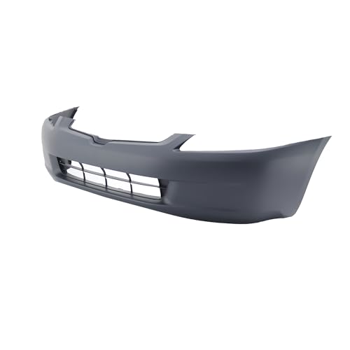 FitParts Compatible with Front Bumper Cover Fascia Honda Accord 2003 2004 2005 DX EX LX Hybrid Sedan 03-05. New Primed Without Sensor Holes. HO1000210 04711SDAA90ZZ