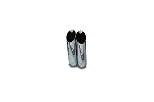 Truck Exhaust Kits - Shop Line Dual Exhaust Sytem 2.5 inch Aluminized Pipe Glasspack Chrome Tips