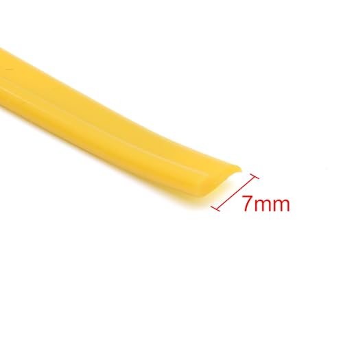 uxcell Yellow Car Interior Exterior Decoration Trim Strip Line 10M Length