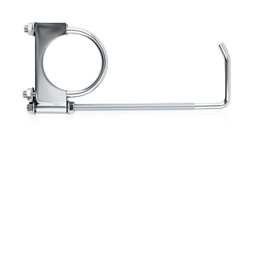 2.5 Exhaust Clamps with Hanger,Adjustable Car Exhaust Hangers & Clamp for Exhausts Pipe Fixing & Vibration Damping,Short Version Car Muffler Clamp for Exhausts System