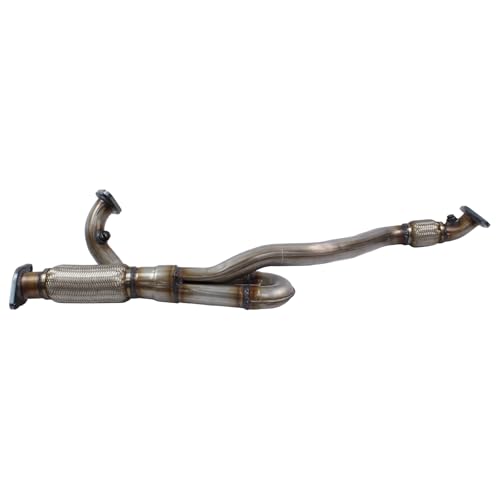 DriveFix Exhaust Y Pipe Front Flex Pipe with Gasket Kit for GMC Acadia Chevrolet Traverse Buick Enclave 3.6 2009-2017 Saturn Outlook 2009-2010