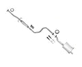 for 1992 1993 Honda Civic 1.5L DX 3DR HATCHBACK Muffler Resonator Exhaust System Replacement Parts For