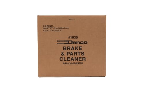 Denco #1930 Brake & Parts Cleaner Spray, Non-Chlorinated, Fast-Drying Degreaser, Low Odor Aerosol, 15.3oz (13oz net wt) (Case of 12)
