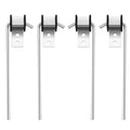 4 Pcs Heavy Duty Exhaust Hanger Rod Universal Use Exhaust Hanger 3/8" Rod 10" Long