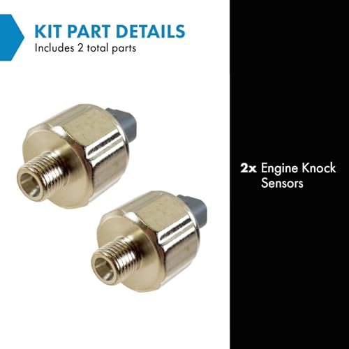 TRQ Matsushita Style Engine Knock Sensor Pair Compatible with 1994-1999 Lexus ES300 98-03 GS300 3.0L 92-97 Toyota Previa 2.4L 94-99 Camry 3.0L 00-03 Tundra 3.4L 02-04 Tundra 4.7L 98-99 Sienna 3.0L