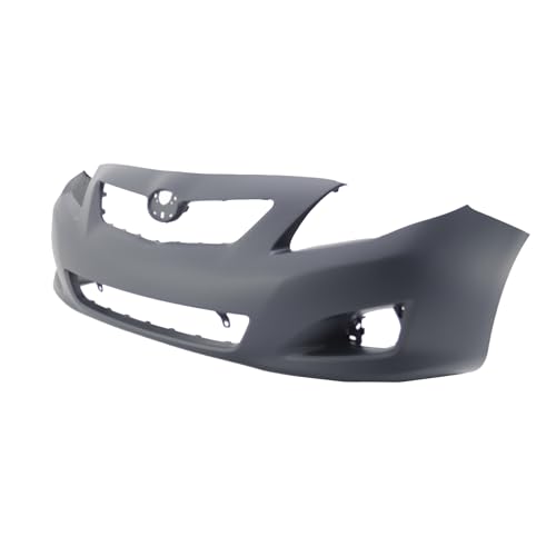 FitParts Compatible With Front Bumper Cover 2009-2010 Toyota Corolla Base CE LE XLE Sedan 09-10. New, Primed and Ready for Paint. With Fog Light Holes. TO1000343 5211902990