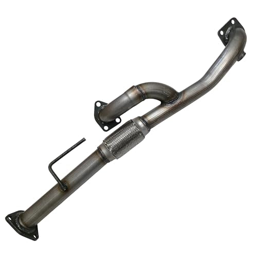 Exhaust Flex Y Pipe Replacement for Acura MDX, ZDX, Honda Pilot, Ridgeline 3.5L, 3.7L V6 (2003-2015) Stainless Steel Repair Direct Fit Kit with Gaskets Hardware - EXCLUSIVE EXHAUST