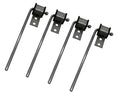HAOXAOON 4 Pack Universal Exhaust Hanger Rod Weld On Heavy Duty Exhaust Bracket Hanger - 3/8" Rod 10" Long