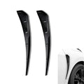 Icyfond 2PCS Car Fender Side Vents, ABS Spoiler Body Fender Cover, Air Flow Intake Hole Grille, Fenders Decorative Sticker, Sport Stytle Car Exterior Accessory, Universal for Most Cars(Black)