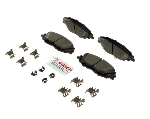 BOSCH BE2176H Blue Ceramic Disc Brake Pad Set With Hardware - Compatible With Select Toyota Corolla; FRONT
