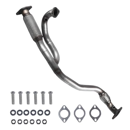 Stainless Steel Exhaust Flex Y Pipe Compatible with 2009-2017 Buick Enclave, Chevrolet Traverse 3.6L, 2017 GMC Acadia, 2009-2010 Saturn Outlook