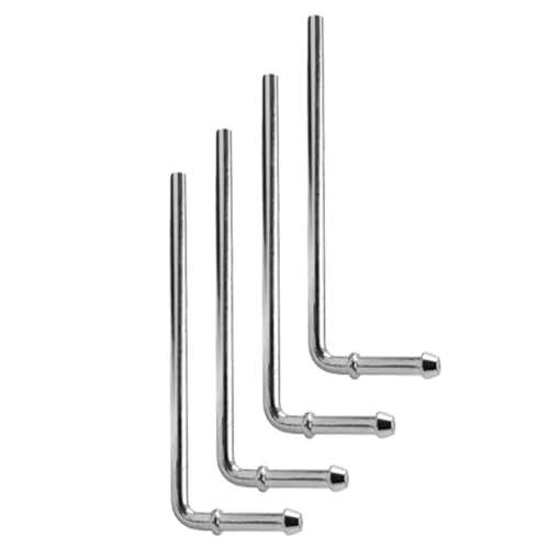 90° Bend Universal Exhaust Hanger Rods Fit for Wide Range of Exhaust Pipes 8 Inch Weld Bracket Kit- 4 Pack