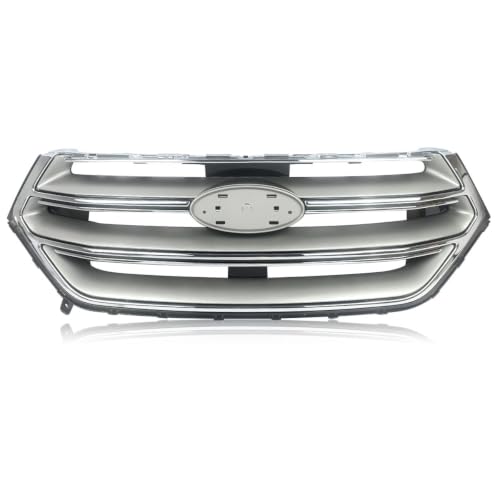 For 2015 2016 2017 2018 Ford Edge Sport Front Upper Bumper Grill Grille Chrome