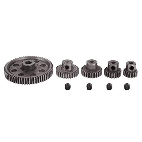 AMOGOT RC Steel Metal Spur Diff Differential Main Gear 64T 17T 21T 26T 29T Motor Gear for HSP 1/10 Monster Truck Brontosaurus Redcat Volcano EPX RC Replacement Parts