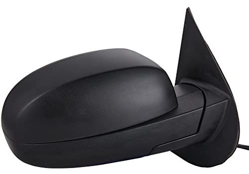 ZAPOSTS Side View Mirror Fit for 07-13 Chevy Silverado 1500 2500 HD 3500,for GMC Sierra 1500 2500 HD,Yukon/Yukon XL 1500-Black Power Heated Arrow Turn Signal Puddle Light Passenger Side Manual Folding