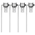 Universal Exhaust Hanger Rod Heavy-duty Stainless Steel Exhuast Pipe Hanger Rod Weld On Exhaust System- 3/8" Rod 10" Long(4 PCS)