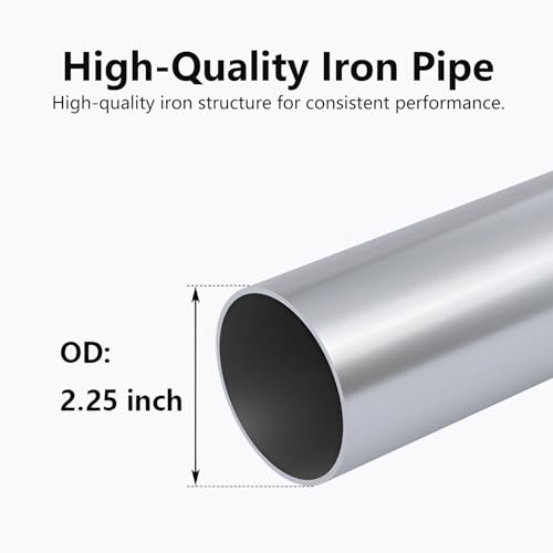 A-KARCK Mild Steel Mandrel Bends 16 Pcs, 2.25 Inches DIY Custom Exhaust Tubing Pipe Straight & U-Bend Kit, Universal Fit