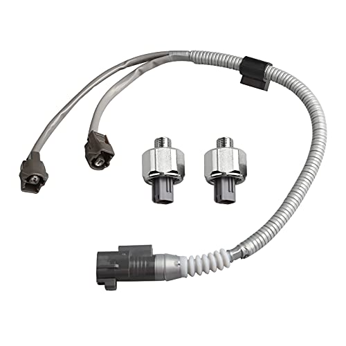 WMPHE Compatible with 2 PCS 89615-12090 Knock Sensor with Wiring Harness Kit Toyota Highlander Camry Avalon Sienna 2001 2002 2003 2004, Lexus ES300 RX300 2000 2001 2002 2003 Knock Sensor