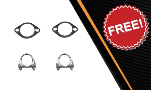 Exhaust Resonator Muffler Tail Pipe Exhaust Kit Compatible for 2005-2019 Nissan Frontier 4.0L | Stainless Steel | Northeastern Exhaust | Free Gaskets and Clamps Included | Direct-Fit