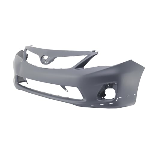 FitParts Compatible With Front Bumper Cover 2011-2013 Toyota Corolla S XRS Sedan 11-13. New, Primed and Ready for Paint. With Fog Light Holes. TO1000373 5211903902 2012