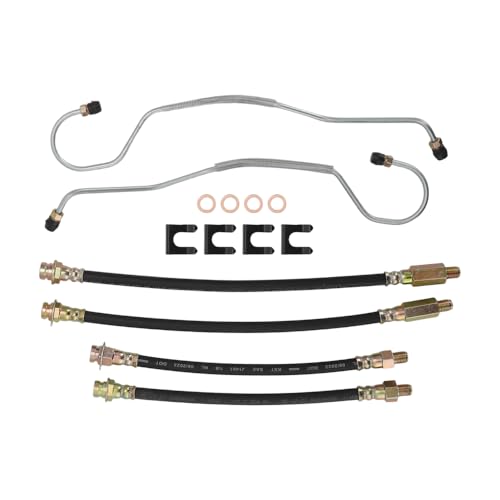 AUTOVIC for 1965-1982 Chevrolet Corvette Brake Hose with Lines Kit