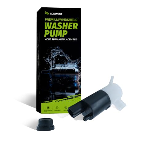 tostmolt 1pc 12V Windshield Washer Fluid Pump Motor w/Grommet For F150 F250 F350 F450 F550 Ranger Transit Connect Fusion MKZ MKS Continental Taurus Fiesta Police Sedan Viper Ram Cirrus Neon & Multi