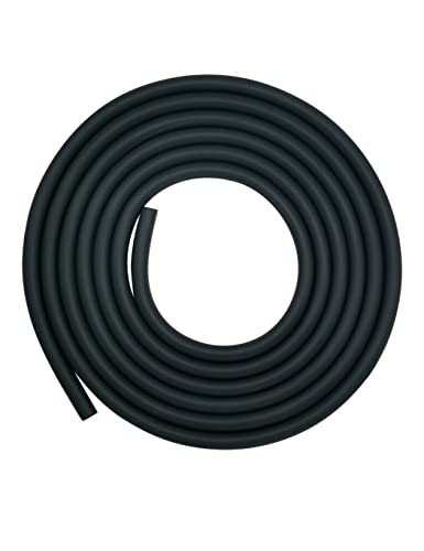 YAMAKATO 10 Feet 1/4 Inch ID Fuel Line Hose for Kawasaki Kohler Briggs & Stratton Small Gas Diesel Powersports Engines and Generators w/ 20 Clamp Rubber Black