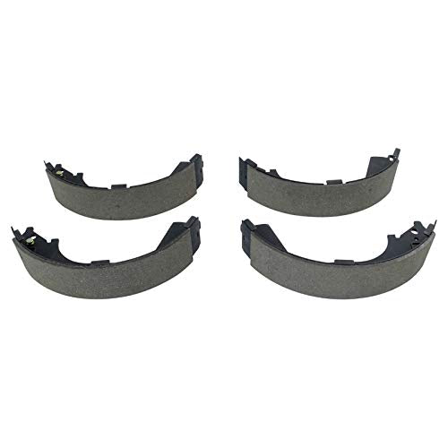 TRQ Rear Brake Shoe & Drum with Hardware Kit Compatible with 2009-2013 Chevy Silverado 1500 GMC Sierra 1500