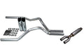 Truck Exhaust Kits - Shop Line Dual Exhaust Sytem 2.5 inch Aluminized Pipe Glasspack Chrome Tips