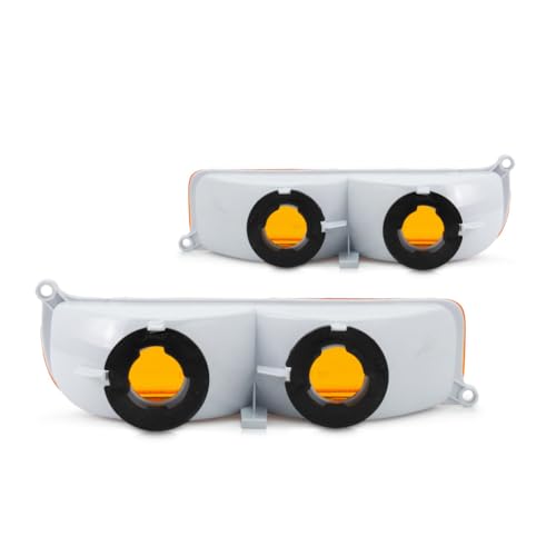 CarLights360 For 1997-2001 Jeep Cherokee Pair Park/Signal Lights Driver and Passenger Side Unitpark/signal combination CH2520127 CH2521127-replaces 55055143 55055142