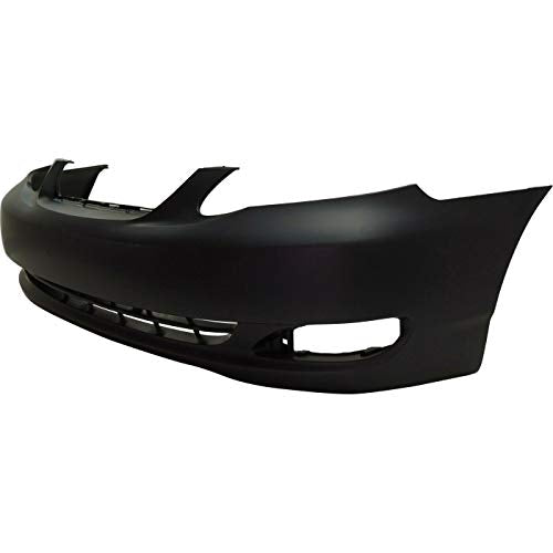FitParts Compatible with Front Bumper Cover Fascia 2005-2008 Toyota Corolla CE LE Sedan 05-08. New Primed Without Sensor Holes, With Fog Light Holes. TO1000297 521190Z938 2006 2007