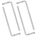 CAROTUPY Universal Exhaust Hanger Rod, 4Pcs 10" Long 304 Stainless Steel Exhaust Hanger Muffler Hanger