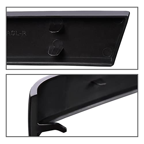 PIT66 Front Grille Trim Set Compatible with Chevy Silverado 2003-2007 Black