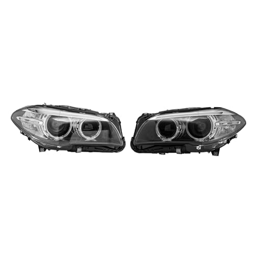 Front HID LED Halogen Headlights Assembly Left+Right Side for 2014-2017 BMW 535i/528i Luxury&Base w/LED DRL Driver&Passenger Head Lights Direct Replacement Headlamps Assy Set (A Pair (Headlights))