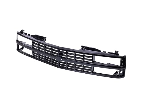 CarPartsDepot Front Grille Grille Black Shell With Black Insert Compatible With CHEVROLET 1988-1993 C/K 1500 2500 3500 & 1992-1993 Blazer GM1200228