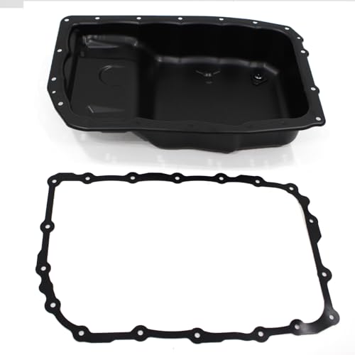 AUCERAMIC 6L80 Transmission Oil Pan with Drain Plug & Gasket Fit for Chevrolet Silverado 1500 Tahoe Suburban Escalade, GMC Sierra 1500 Yukon XL, Hummer H2 2006-2019 Replaces# 265-582 24222657 24224781