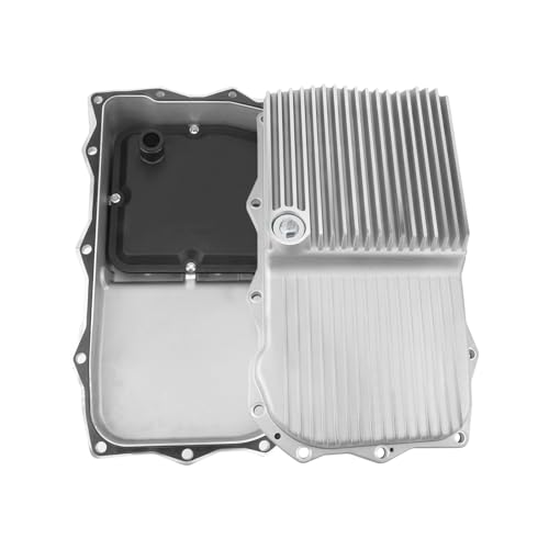 28053000 PPE Heavy Duty Cast Aluminum Transmission Oil Pan w/Filter for 2013-2021 Ram 1500 5.7L V8/3.0L EcoDiesel Engines & 2015-2021 Dodge Challenger/Charger 5.7L/6.4L V8 Engines