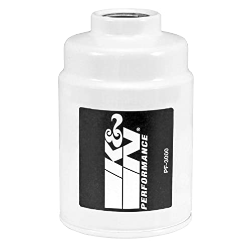 K&N Diesel Fuel Filter: Performance Fuel Filter, Premium Engine Protection, Compatible with 2001-2015 Chevrolet/GMC Truck 6.6L Duramax Diesel Engines, PF-3000